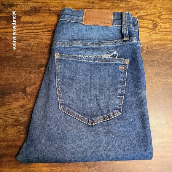 Madewell Jeans 28 Skinny Button Fly Rosecliff Wash H6319 Tummy Control Stretch - Picture 3 of 13